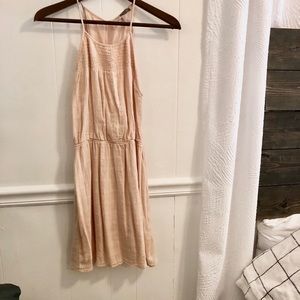 Peach Halter Dress, Cotton